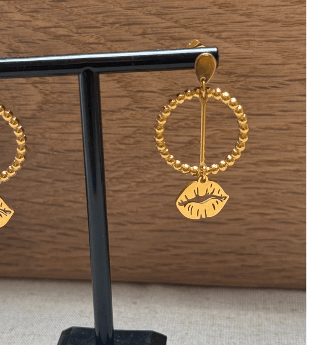 Boucles d’oreilles bouche 
